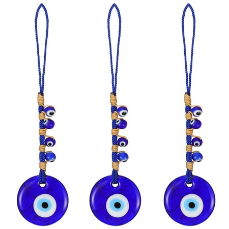 3pcs Evil Eye Charms Evil Eye Hanging Decor Backpack Charms Car Hanging Ornament