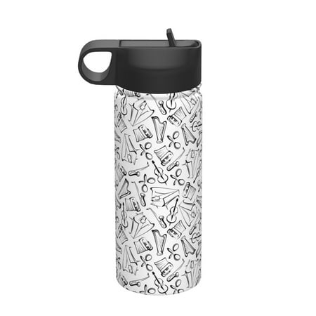 Ocsxa Black White Music Print 18 oz Insulated Water Bottle With Straw Stainless Steel Sports Water Cup Flask Wide Mouth Travel Thermal Mug for Home Office or Car
Ocsxa Black White Music Print 18 oz Insulated Water Bottle With Straw Stainless Steel Sports Water Cup Flask Wide Mouth Travel Thermal Mug for Home Office or Car