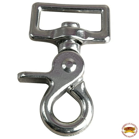 5/8 X 2-3/8 Nickel Plated Zinc Die Cast Horse Rein Trigger Snap 8 Pcs.
