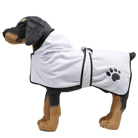Peryerana Pet Bathrobe Adjustable Pet Bath Towel Absorbent Washable Animal Bathrobe YP05 White M
Peryerana Pet Bathrobe Adjustable Pet Bath Towel Absorbent Washable Animal Bathrobe YP05 White M