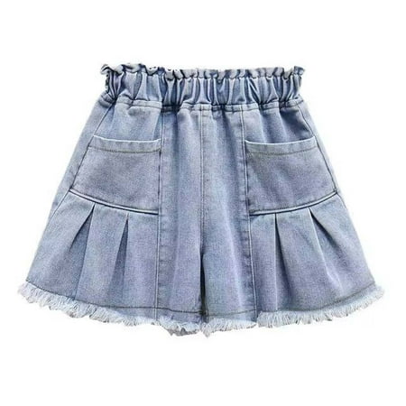 KBKYBUYZ Big Girls Summer Thin Colorful Buttons Elastic Waist Shining Denim Perforated Denim Shorts Culotte On Sale
KBKYBUYZ Big Girls Summer Thin Colorful Buttons Elastic Waist Shining Denim Perforated Denim Shorts Culotte On Sale
