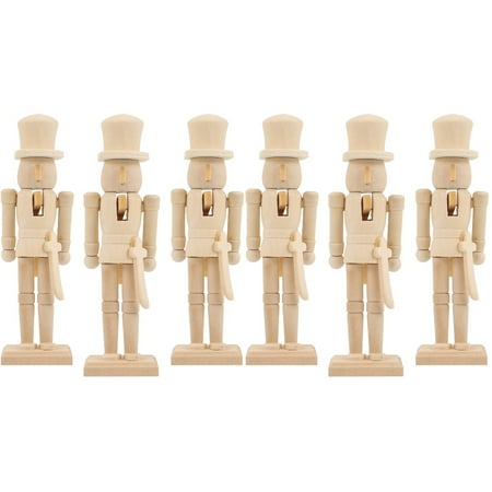 TOYMYTOY 6 pcs Graffiti Painting Nutcracker Wooden Nutcracker Diy Unfinished Walnut Soldier
TOYMYTOY 6 pcs Graffiti Painting Nutcracker Wooden Nutcracker Diy Unfinished Walnut Soldier