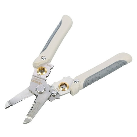 Virmaxy Sales Multifunctional Wire Stripper Mouth 7 Inch Mouth Pliers Cutting Wire Stripping Pliers Electrician Cable Stripping Pliers white
Virmaxy Sales Multifunctional Wire Stripper Mouth 7 Inch Mouth Pliers Cutting Wire Stripping Pliers Electrician Cable Stripping Pliers white