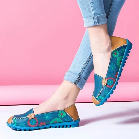 Women‘s Floral Print Slip-on Flat Shoes Faux Leather Loafers Walking Shoes For Women
Women‘s Floral Print Slip-on Flat Shoes Faux Leather Loafers Walking Shoes For Women