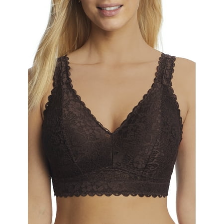 Adriana Wire-Free Lace Bralette - Deep Nude