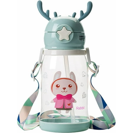 Pikadingnis 600ml Sport Water Bottle Lovely Antlers Drinking Cup with Lid and Straw Water Bottles with Adjustable Shoulder Strap for Girls Boys School Office Travel Green
Pikadingnis 600ml Sport Water Bottle Lovely Antlers Drinking Cup with Lid and Straw Water Bottles with Adjustable Shoulder Strap for Girls Boys School Office Travel Green