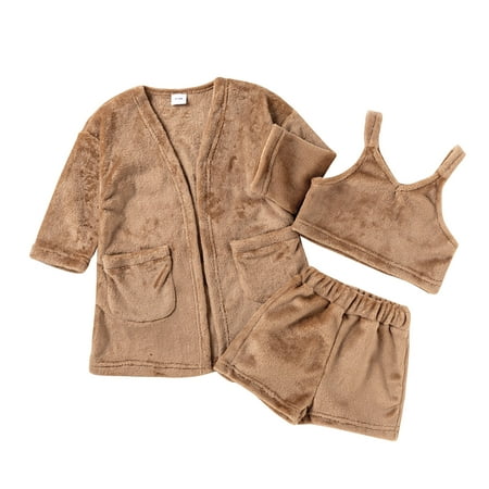 U·nikaka Baby Girls Pajamas Flannel Fabric Warm Sleep Suit Set 3PCS Robes+Top+Pants 6-24M
U·nikaka Baby Girls Pajamas Flannel Fabric Warm Sleep Suit Set 3PCS Robes+Top+Pants 6-24M