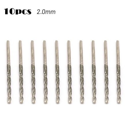 QXKE 10Pcs Diamond Coated Spiral Drill Bits Drilling Polishing for Glass JewelryAgate
QXKE 10Pcs Diamond Coated Spiral Drill Bits Drilling Polishing for Glass JewelryAgate