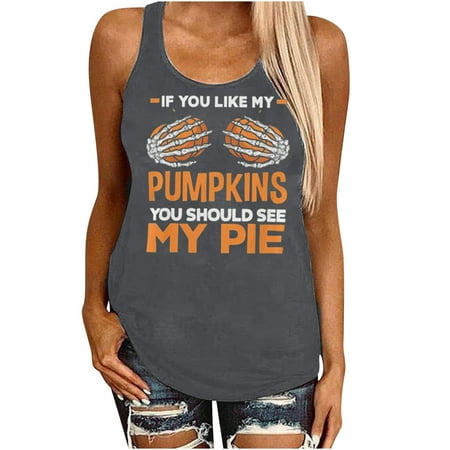 these punmpkins are Women Summer Sleeveless Holiday Vintage Casual Beach Surf Vest Shirt Crewneck Tank Tops Plus Size Loose Fit Tops Letter Print Graphic Tank
these punmpkins are Women Summer Sleeveless Holiday Vintage Casual Beach Surf Vest Shirt Crewneck Tank Tops Plus Size Loose Fit Tops Letter Print Graphic Tank