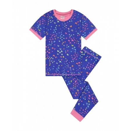 Sleep On It Girls Rainbow Butterfly Snug Fit 2-Piece Pajama Sleep Set - Blue (Sizes 2T-14)
Sleep On It Girls Rainbow Butterfly Snug Fit 2-Piece Pajama Sleep Set - Blue (Sizes 2T-14)