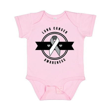 Inktastic Lung Cancer Awareness with White Ribbon Banner and Hearts Gift Baby Boy or Baby Girl Bodysuit
Inktastic Lung Cancer Awareness with White Ribbon Banner and Hearts Gift Baby Boy or Baby Girl Bodysuit