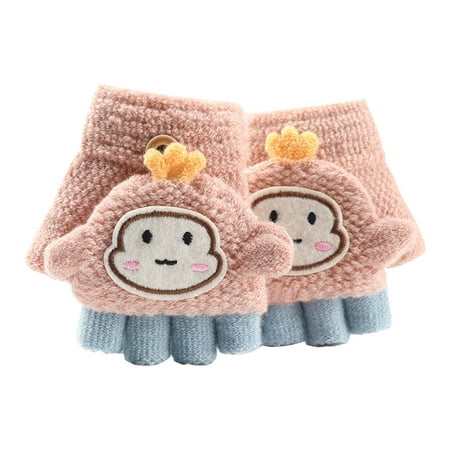 Toddler Soft Convertible Flip Top Cartoon Gloves Kids Baby Boys Girls Winter Warm Knit Fingerless Mitten
Toddler Soft Convertible Flip Top Cartoon Gloves Kids Baby Boys Girls Winter Warm Knit Fingerless Mitten