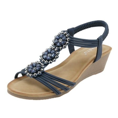 PEASKJP Dressy Sandals Women Wide Women Fashion Summer Sandals Ladies Comfortable Open Toe Sandals (Blue 9)
PEASKJP Dressy Sandals Women Wide Women Fashion Summer Sandals Ladies Comfortable Open Toe Sandals (Blue 9)