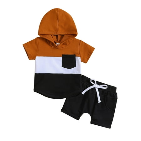 aturustex 0-3 Years Infant Baby Boys Summer Clothes Shorts Sets Pocket Hooded Top Elastic Waist Shorts Outfits 2Pcs
aturustex 0-3 Years Infant Baby Boys Summer Clothes Shorts Sets Pocket Hooded Top Elastic Waist Shorts Outfits 2Pcs