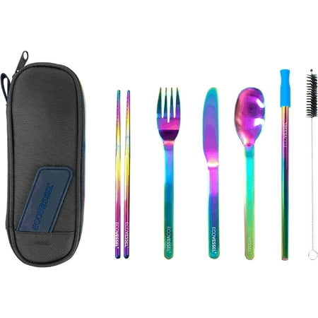 WANDERWARE Stainless Steel Cutlery Set Reusable Utensil Set with Carry and Travel Pouch – 6 Pcs (Over The Rainbow)
WANDERWARE Stainless Steel Cutlery Set Reusable Utensil Set with Carry and Travel Pouch – 6 Pcs (Over The Rainbow)