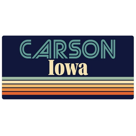 Carson Iowa 5 x 2.5-Inch Fridge Magnet Retro Design