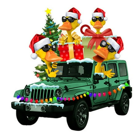 Christmas Duck Driving Car Hanging Decor Creative DIY Hanging Pendant for Home Office Table Decorations 4 Ducks
Christmas Duck Driving Car Hanging Decor Creative DIY Hanging Pendant for Home Office Table Decorations 4 Ducks