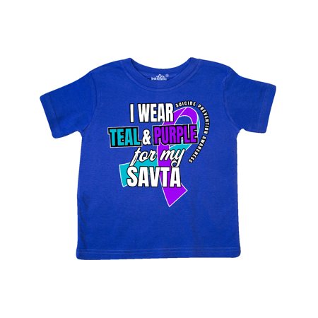 Inktastic Suicide Prevention I Wear Teal and Purple for My Savta Gift Toddler Boy or Toddler Girl T-Shirt
Inktastic Suicide Prevention I Wear Teal and Purple for My Savta Gift Toddler Boy or Toddler Girl T-Shirt