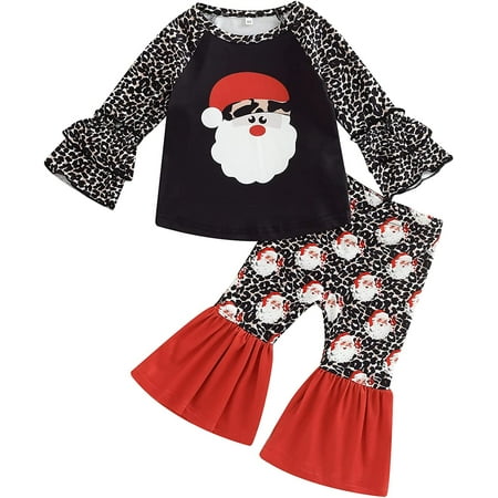 PIKADINGNIS Toddler Christmas Outfits Baby Girls Letter Print Ruffle Sleeve T-Shirt + Plaid Flared Bell Bottom Pants Clothes Set
PIKADINGNIS Toddler Christmas Outfits Baby Girls Letter Print Ruffle Sleeve T-Shirt + Plaid Flared Bell Bottom Pants Clothes Set