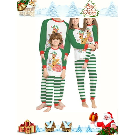 Jamlynbo Family Christmas Matching Pajamas Set Dog Print Tops and Striped Pants Pjs Xmas Jammies Sleepwear for Adult Kids Dog
Jamlynbo Family Christmas Matching Pajamas Set Dog Print Tops and Striped Pants Pjs Xmas Jammies Sleepwear for Adult Kids Dog