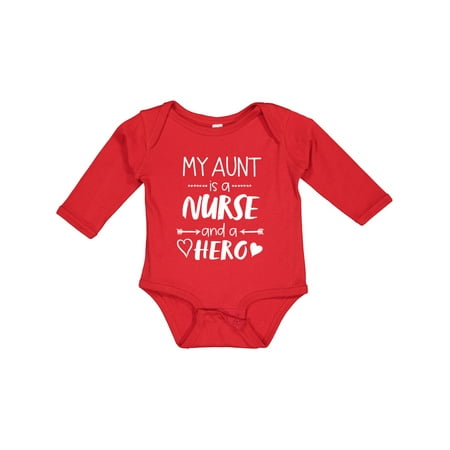 Inktastic My Aunt is a Nurse and a Hero Gift Baby Boy or Baby Girl Long Sleeve Bodysuit
Inktastic My Aunt is a Nurse and a Hero Gift Baby Boy or Baby Girl Long Sleeve Bodysuit