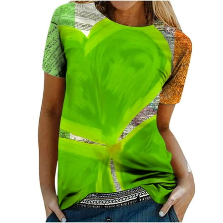 LBECLEY Plain Workout Shirts Women St Patricks Day Womens Short Sleeve Crew Neck Flower Letter Printed T Shirt Top Casual Slim Shirts Tee Blouse Stretchy Scrub Polyester Spandex Green Xl
LBECLEY Plain Workout Shirts Women St Patricks Day Womens Short Sleeve Crew Neck Flower Letter Printed T Shirt Top Casual Slim Shirts Tee Blouse Stretchy Scrub Polyester Spandex Green Xl