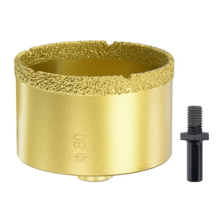 Uxcell 80mm Brazed Diamond Core Drill Bits with M10 Arbor Adapter for Tile Marble Stone
Uxcell 80mm Brazed Diamond Core Drill Bits with M10 Arbor Adapter for Tile Marble Stone