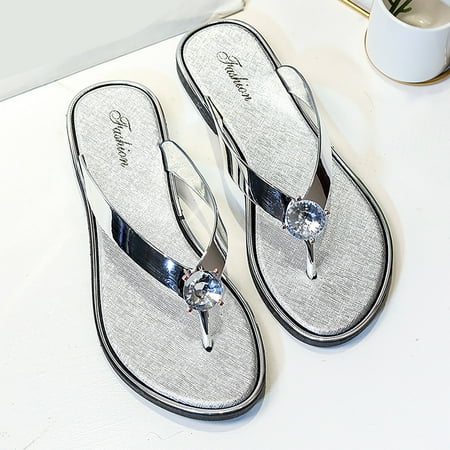 XIAQUJ 2024 Sandwiched Herringbone Women s Slippers with Diamond Rhinestone Beach Shoes Flat Bottom Comfortable Flip Flops Sandals Slippers for Women 2024 Silver 7
XIAQUJ 2024 Sandwiched Herringbone Women s Slippers with Diamond Rhinestone Beach Shoes Flat Bottom Comfortable Flip Flops Sandals Slippers for Women 2024 Silver 7