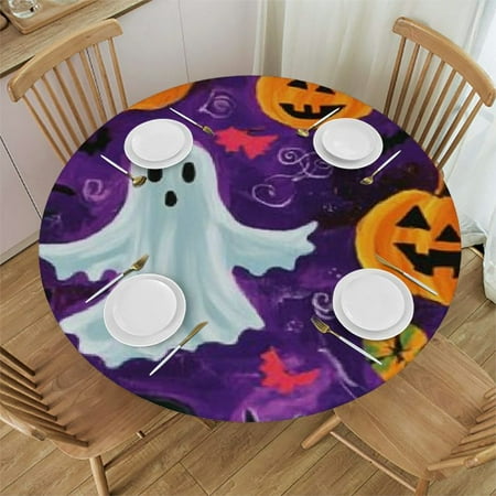 Patifu Ghost Pumpkin Bat Round Tablecloth 100% Polyester Washable for Home Kitchen Outdoor Decoration Halloween Table Cover 46 -50
Patifu Ghost Pumpkin Bat Round Tablecloth 100% Polyester Washable for Home Kitchen Outdoor Decoration Halloween Table Cover 46 -50