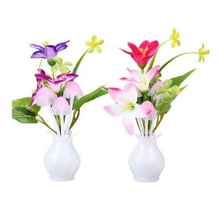 2 PCS Kids Night Light Bathroom Kitchen Bedside Wall Light Lamp Color Changing Plug In LED Mushroom Flower Night Light 
2 PCS Kids Night Light Bathroom Kitchen Bedside Wall Light Lamp Color Changing Plug In LED Mushroom Flower Night Light