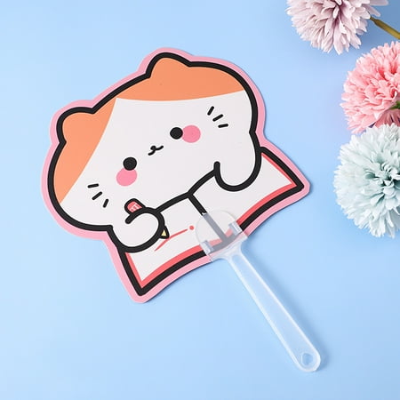 Cartoon Cute Handheld Fans PP Small Fan Portable Summer Hand Fan for Children StudentCat
Cartoon Cute Handheld Fans PP Small Fan Portable Summer Hand Fan for Children StudentCat