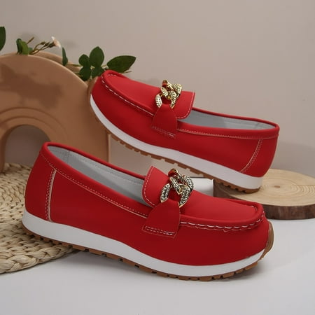 HOLXI 2024 Comfortable Slip On Walking Shoes Sleek Design with Stylish Metal Accent Ultra Comfortable Insoles and Flat Heel for Womens Everyday Casual Wear
HOLXI 2024 Comfortable Slip On Walking Shoes Sleek Design with Stylish Metal Accent Ultra Comfortable Insoles and Flat Heel for Womens Everyday Casual Wear