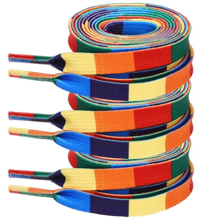 3 pairs of Rainbow Style Shoe Laces Pride Shoelaces LGBTQ Decorative Shoelaces
3 pairs of Rainbow Style Shoe Laces Pride Shoelaces LGBTQ Decorative Shoelaces
