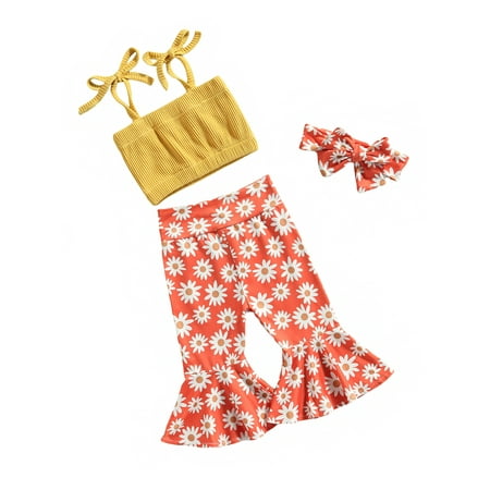 Bowanadacles Girl Baby Summer Outfits Tank Tops and Trousers and Headband and 0-18 Months
Bowanadacles Girl Baby Summer Outfits Tank Tops and Trousers and Headband and 0-18 Months