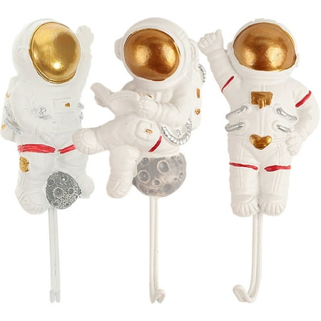 3Pcs Wall-mounted Hooks Astronaut Shape Sticky Hooks Adhesive Hook Coat Hangers
3Pcs Wall-mounted Hooks Astronaut Shape Sticky Hooks Adhesive Hook Coat Hangers