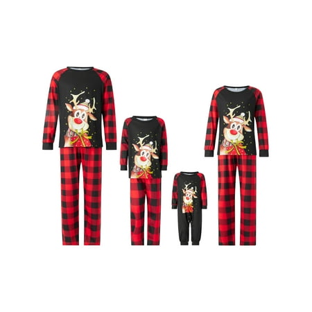 Suanret Christmas Pajamas for Family Deer Plaid Family Christmas PJS Matching Set Holiday Sleepwear for Adult Kids Baby
Suanret Christmas Pajamas for Family Deer Plaid Family Christmas PJS Matching Set Holiday Sleepwear for Adult Kids Baby