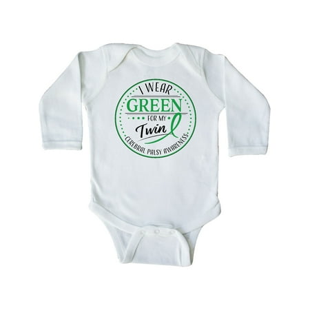Inktastic I Wear Green for my Twin- Cerebral Palsy awareness Gift Baby Boy or Baby Girl Long Sleeve Bodysuit
Inktastic I Wear Green for my Twin- Cerebral Palsy awareness Gift Baby Boy or Baby Girl Long Sleeve Bodysuit