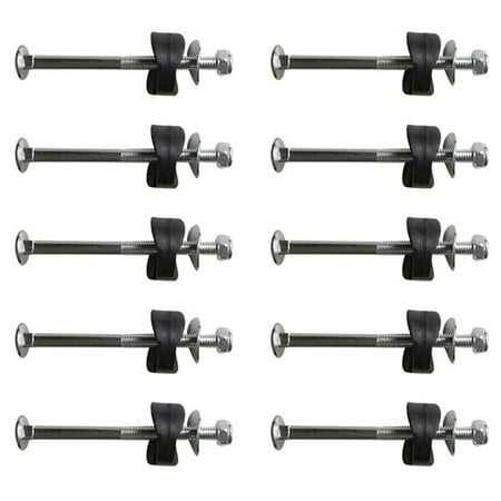 24Pcs Trampoline Screws Galvanized Steel Screws Screw Nut Kit Trampoline Bottom Set Screws