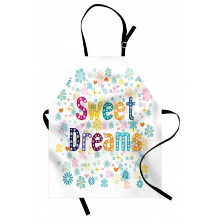 Sweet Dreams Apron Colorful Letters with Little Flowers on a Blossoming Background Slumber Party Unisex Kitchen Bib Apron with Adjustable Neck for Cooking Baking Gardening Multicolor by Ambesonne
Sweet Dreams Apron Colorful Letters with Little Flowers on a Blossoming Background Slumber Party Unisex Kitchen Bib Apron with Adjustable Neck for Cooking Baking Gardening Multicolor by Ambesonne