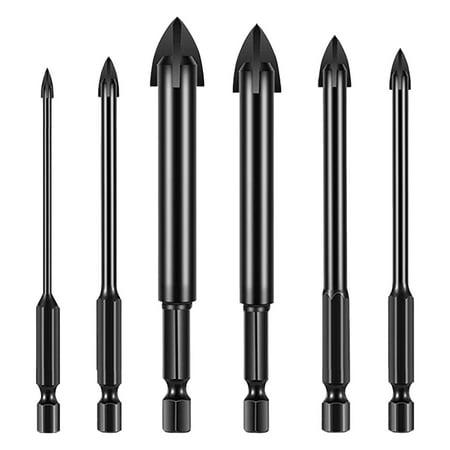 6 Pieces Concrete Drill Bit Set Drill Tap Bits Set Efficient Hex Shank Tile Cross for Brick Wall Tile Granite Mirror
6 Pieces Concrete Drill Bit Set Drill Tap Bits Set Efficient Hex Shank Tile Cross for Brick Wall Tile Granite Mirror