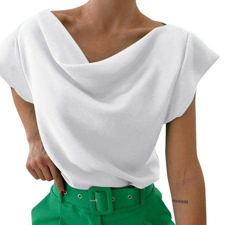 KaLI_store Oversized T Shirts for Women Women Button Down Shirt Dressy Casual Work Tops Chiffon Blouse Summer Short Sleeve Shirts White XXL
KaLI_store Oversized T Shirts for Women Women Button Down Shirt Dressy Casual Work Tops Chiffon Blouse Summer Short Sleeve Shirts White XXL