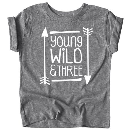 Young Wild and Three Arrows 3rd Birthday T-Shirts for Girls and Boys Third Birthday Outfit Granite Heather Shirt 3T
Young Wild and Three Arrows 3rd Birthday T-Shirts for Girls and Boys Third Birthday Outfit Granite Heather Shirt 3T