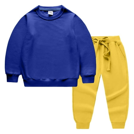 Toddler Boy Sweatpants Thick Long Sleeve Solid Sweater Warm Crew Neck Suit Yellow 110
Toddler Boy Sweatpants Thick Long Sleeve Solid Sweater Warm Crew Neck Suit Yellow 110