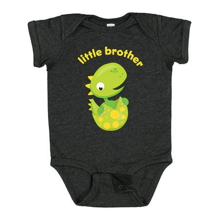 Inktastic Little Brother Dinosaur Gift Baby Boy Bodysuit