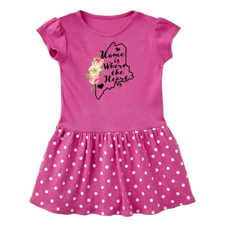 Inktastic Maine Home is Where the Heart is with Watercolor Floral Gift Toddler Girl Dress
Inktastic Maine Home is Where the Heart is with Watercolor Floral Gift Toddler Girl Dress