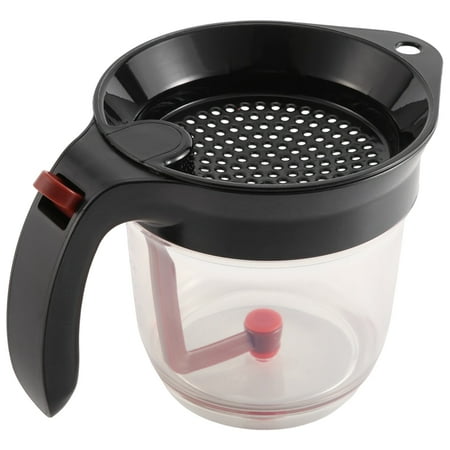 1000ML Separator Measuring Cup and Strainer with Bottom Release for Sauces and Other Liquids with Grease
1000ML Separator Measuring Cup and Strainer with Bottom Release for Sauces and Other Liquids with Grease