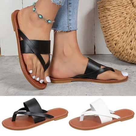 Cethrio Womens Summer Comfort Flats Sandals- on Clearance Wide Width Flat Beach Slides Sandal Classical Flip Flop Thong Black Dressy Sandals/ Slides Size 7.5
Cethrio Womens Summer Comfort Flats Sandals- on Clearance Wide Width Flat Beach Slides Sandal Classical Flip Flop Thong Black Dressy Sandals/ Slides Size 7.5