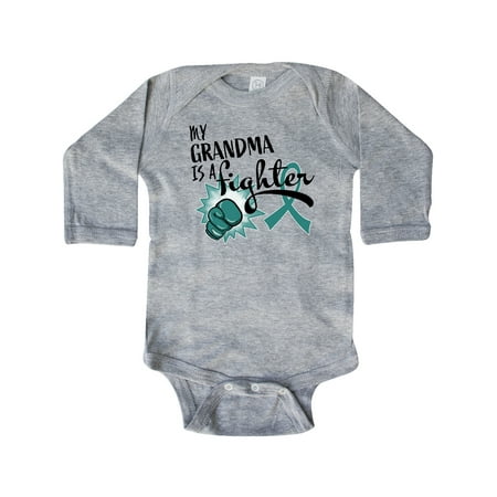 Inktastic Ovarian Cancer Awareness My Grandma is a Fighter Gift Baby Boy or Baby Girl Long Sleeve Bodysuit
Inktastic Ovarian Cancer Awareness My Grandma is a Fighter Gift Baby Boy or Baby Girl Long Sleeve Bodysuit