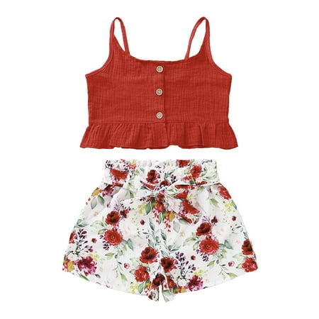 Newborn Infant Baby Girls Summer Camisol Vest Ruffled Tops+Bowknot Floral Shorts Set Fashion Children s Suit
Newborn Infant Baby Girls Summer Camisol Vest Ruffled Tops+Bowknot Floral Shorts Set Fashion Children s Suit