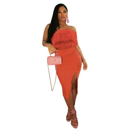 MUDAN 2023 Retro Women s Casual Sexy Fashion Irregular Split Dress Feather Tassel Bra Top Dress 2 Piece Set
MUDAN 2023 Retro Women s Casual Sexy Fashion Irregular Split Dress Feather Tassel Bra Top Dress 2 Piece Set
